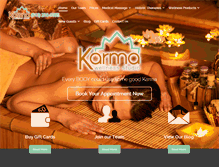 Tablet Screenshot of karmawellnessstudio.com